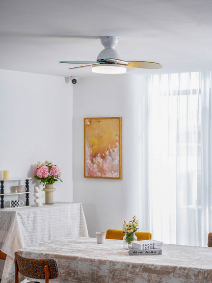 Flower Blade Wood Ceiling Fan