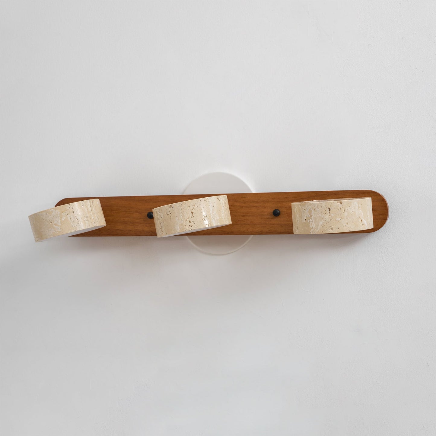 Travertine Wood Vanity Wall Light