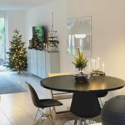 Twin Dome Metal Pendant Light