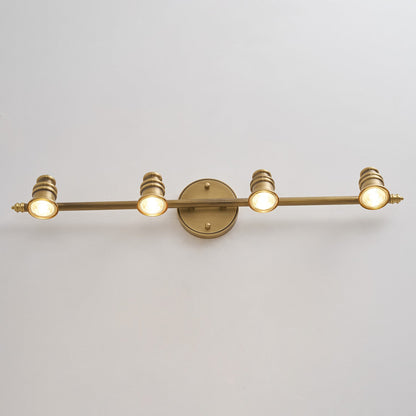 Brass Linear Spotlight Wall Light