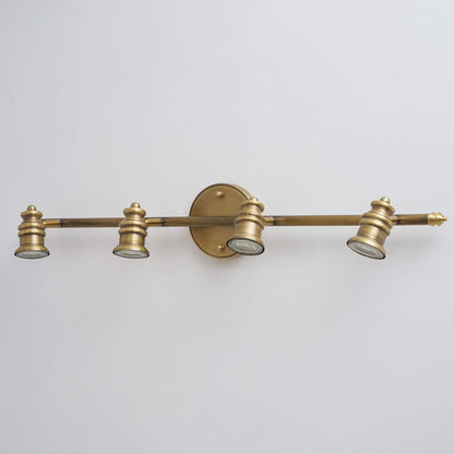 Brass Linear Spotlight Wall Light