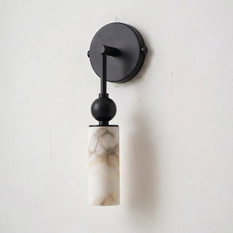 Alabaster Column Wall Light