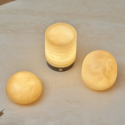 Alabaster Stone Cordless Table Lamp