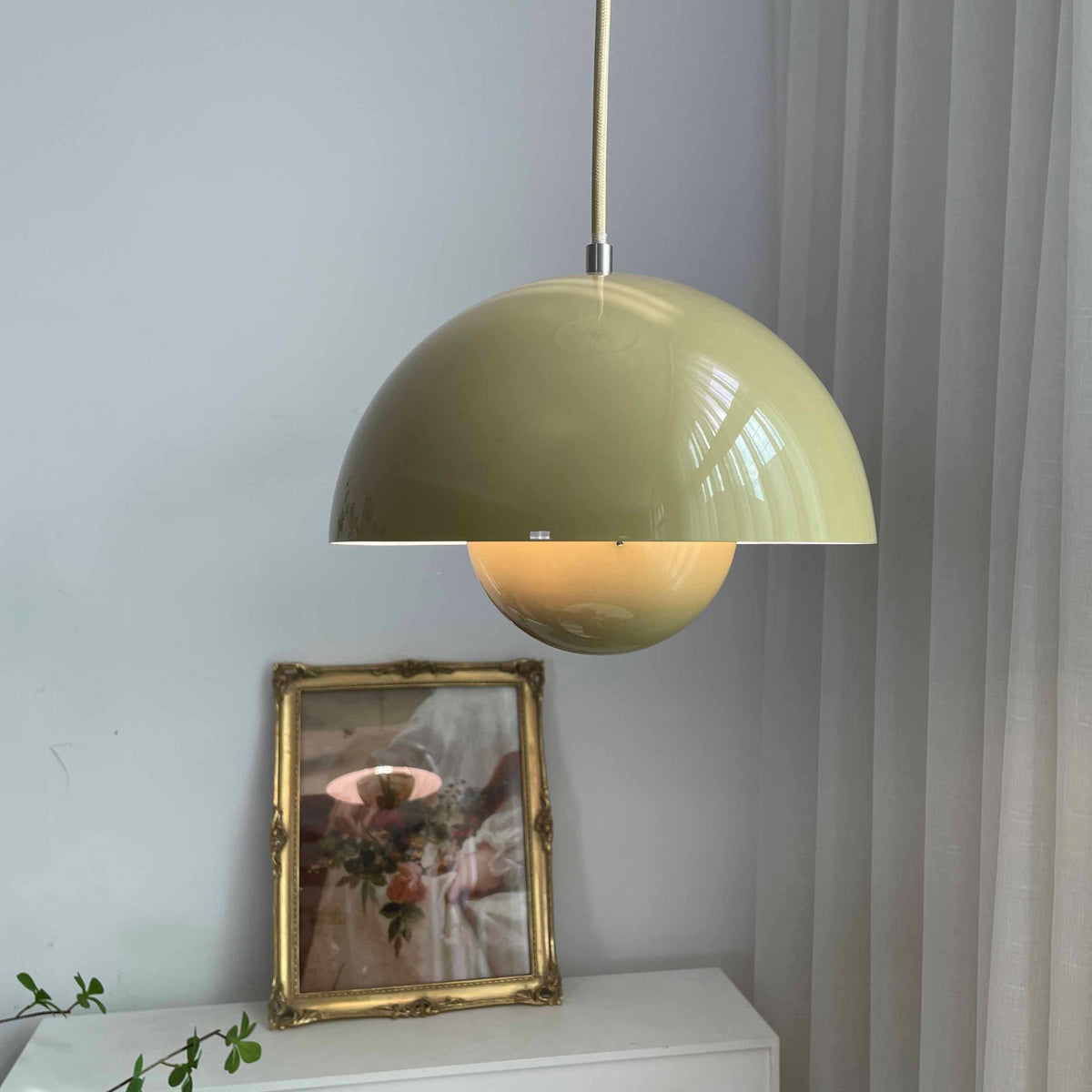 Twin Dome Metal Pendant Light