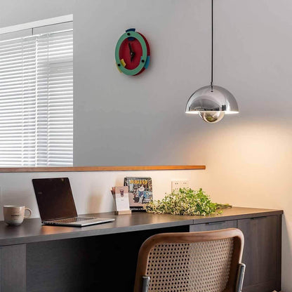 Twin Dome Metal Pendant Light