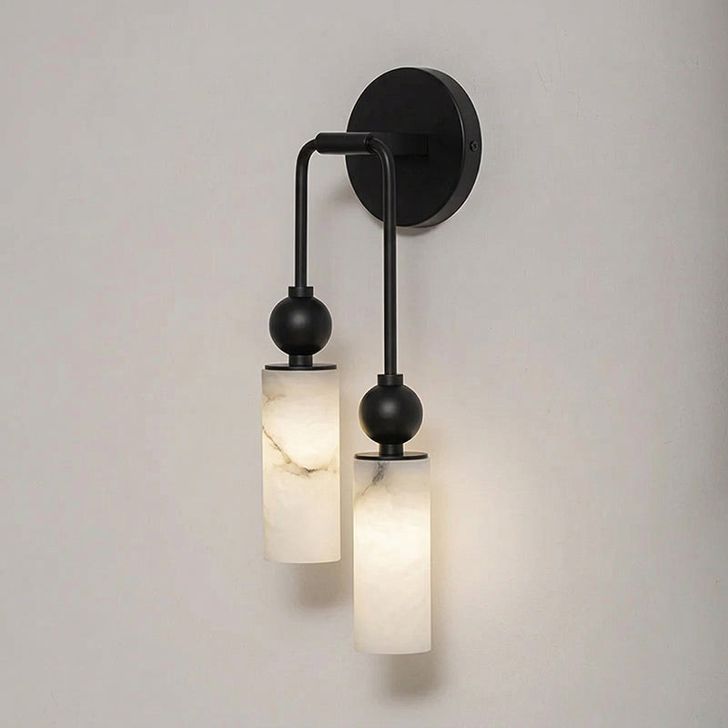 Alabaster Column Wall Light