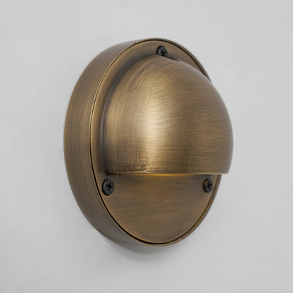Compact Brass Wall Sconce