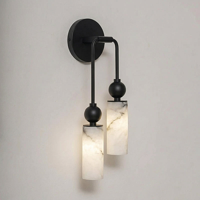 Alabaster Column Wall Light