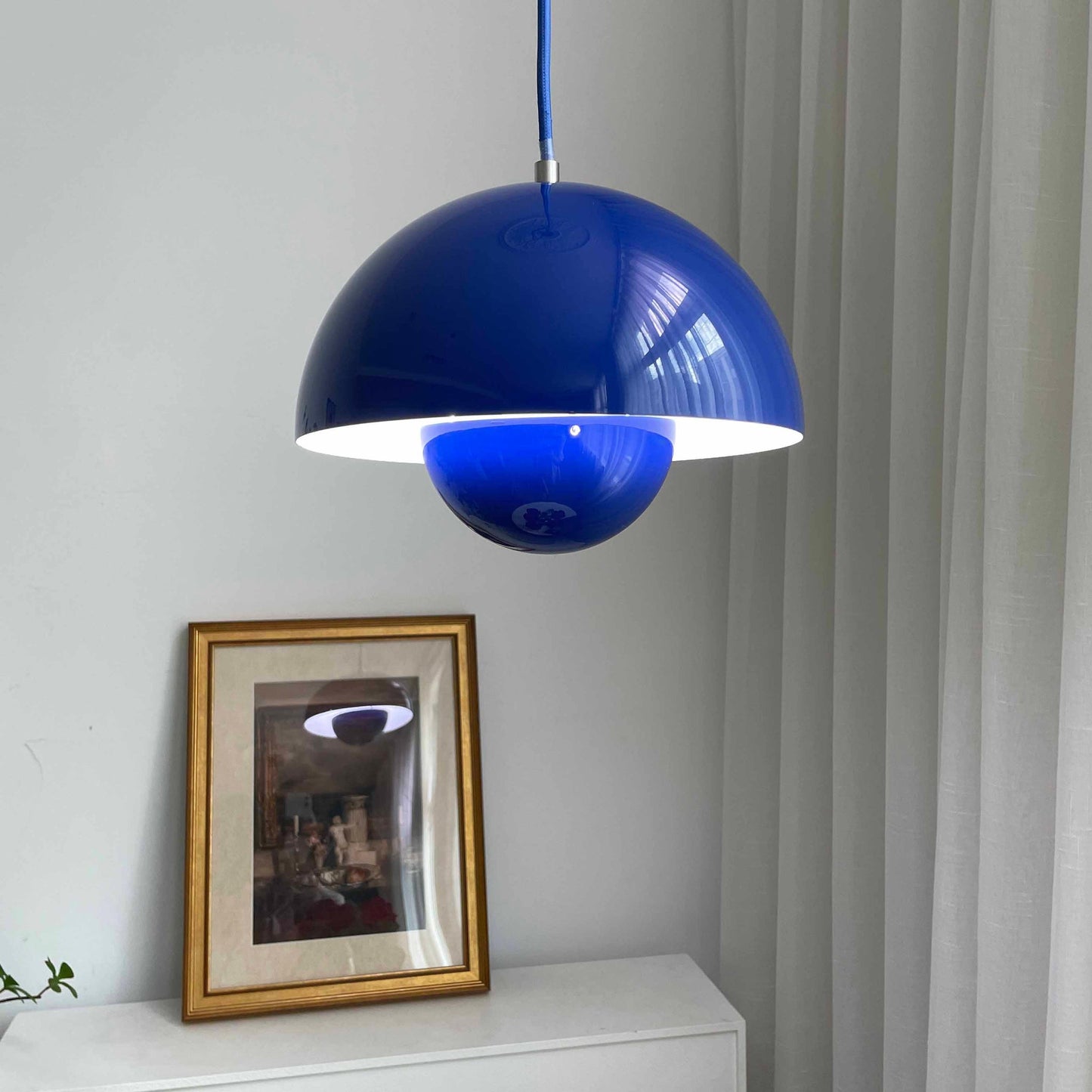 Twin Dome Metal Pendant Light