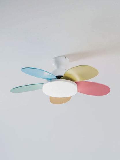 Flower Blade Wood Ceiling Fan