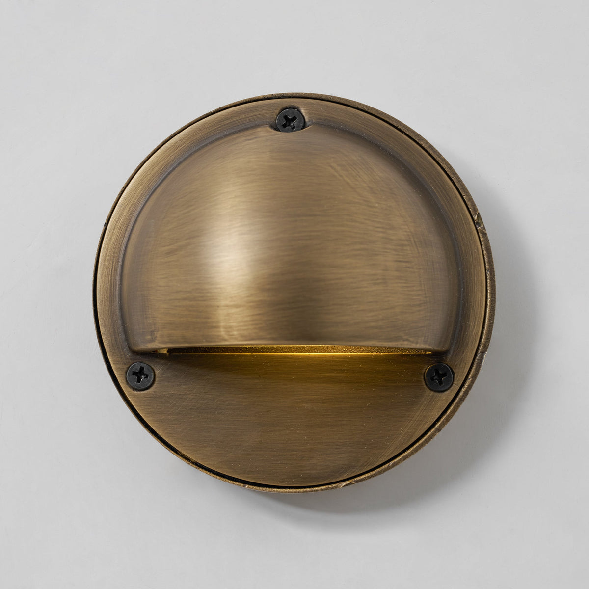 Compact Brass Wall Sconce