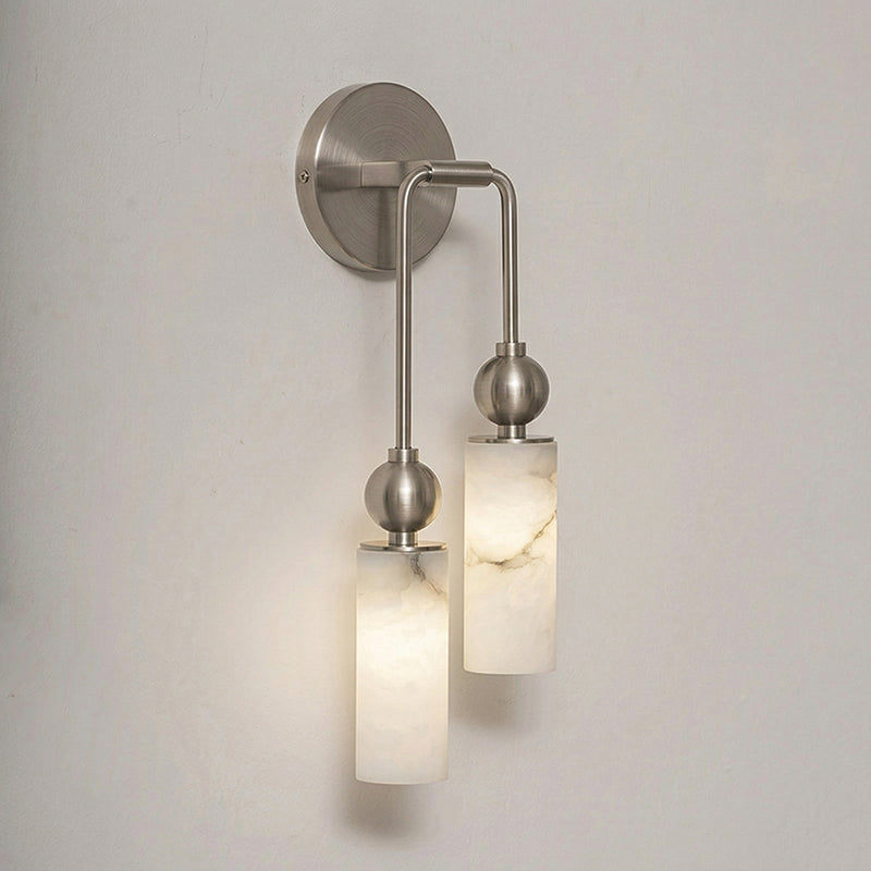 Alabaster Column Wall Light