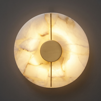 Sculptural Alabaster Wall Light