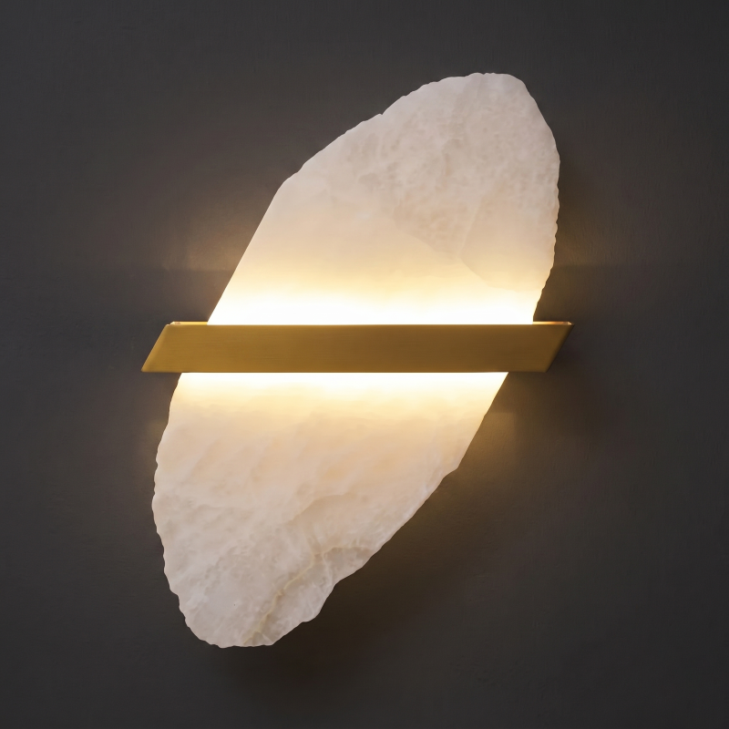 Sculptural Alabaster Wall Light
