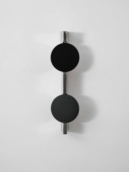 Mirrored Disc Sculptural Wall Light