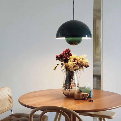 Twin Dome Metal Pendant Light
