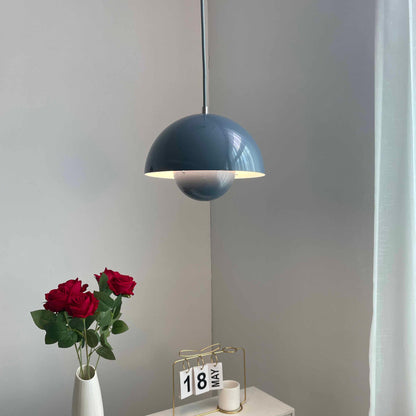 Twin Dome Metal Pendant Light