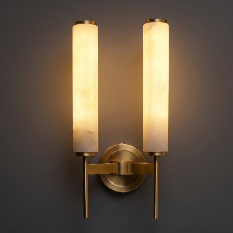 Sculptural Alabaster Wall Light