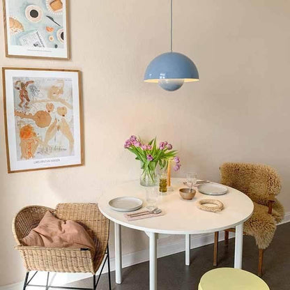 Twin Dome Metal Pendant Light