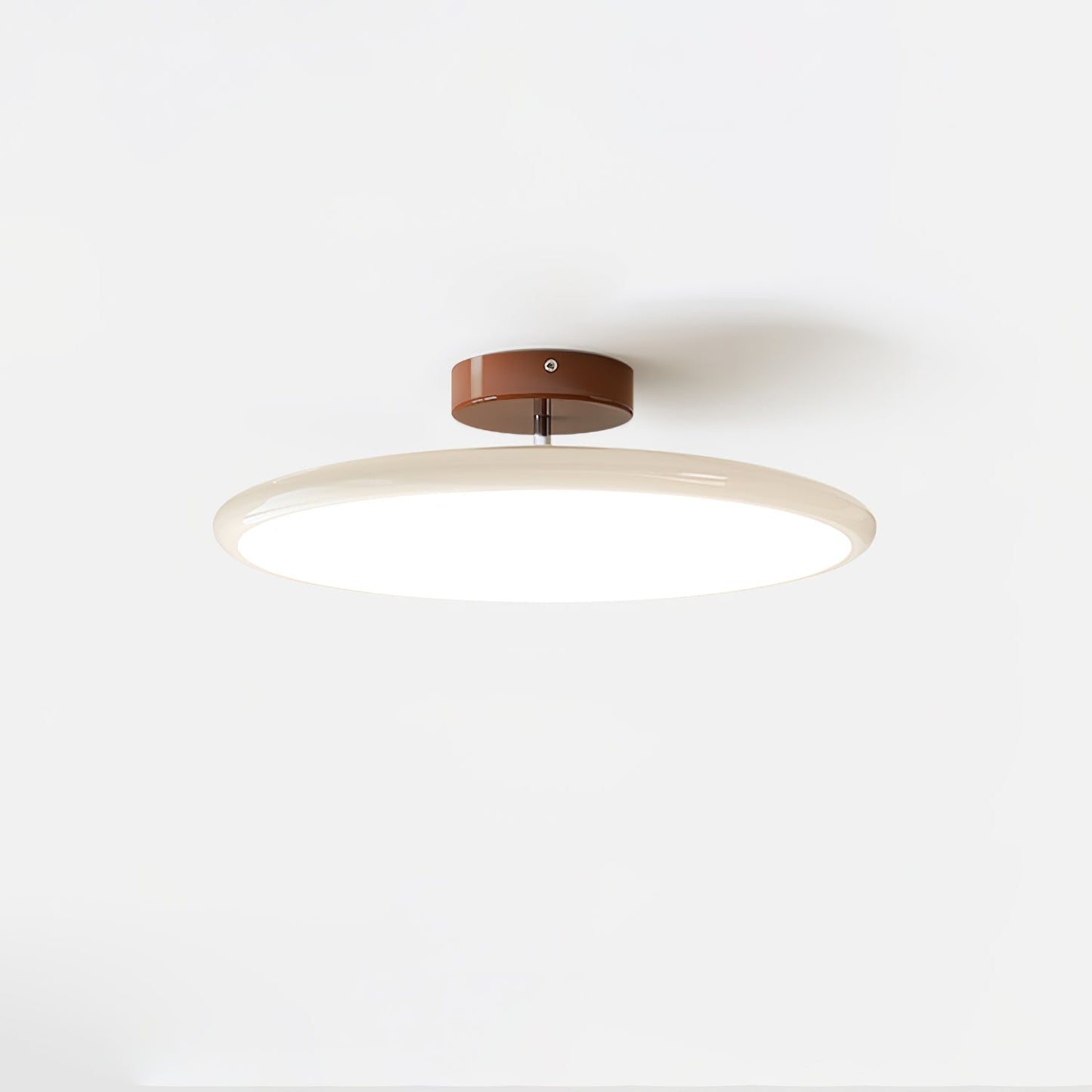 Round Wood Swivel Ceiling Light