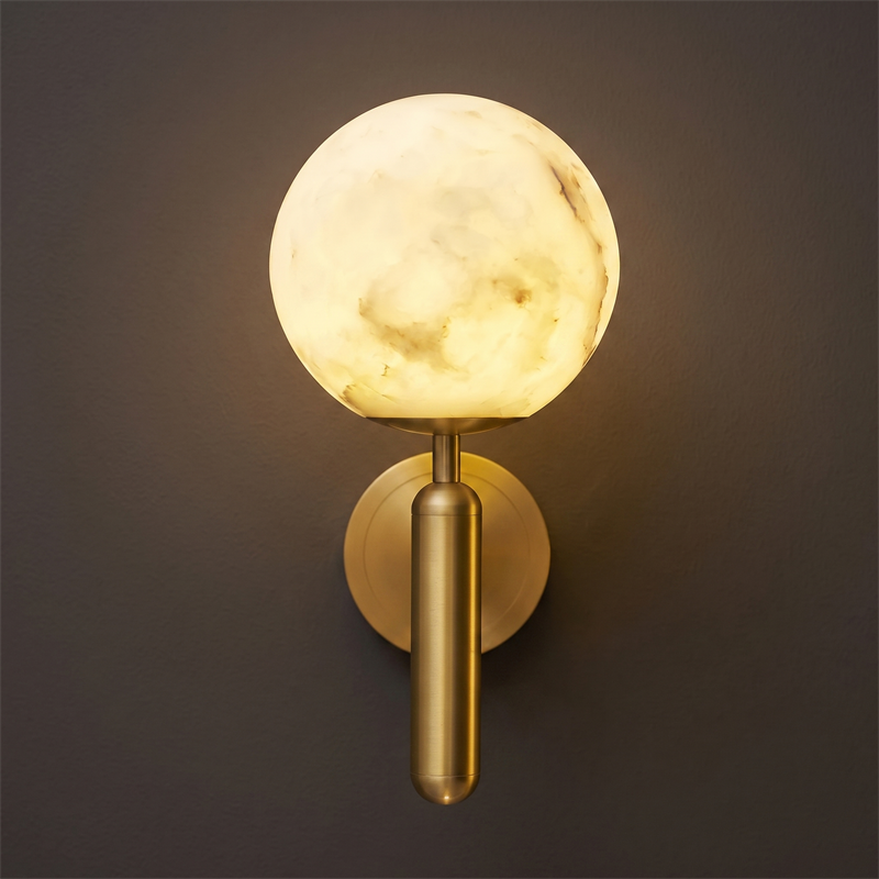 Sculptural Alabaster Wall Light