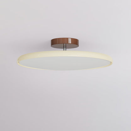 Round Wood Swivel Ceiling Light
