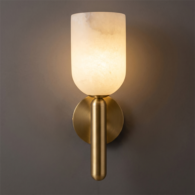 Sculptural Alabaster Wall Light
