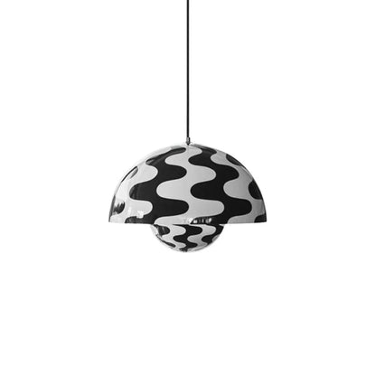 Twin Dome Metal Pendant Light