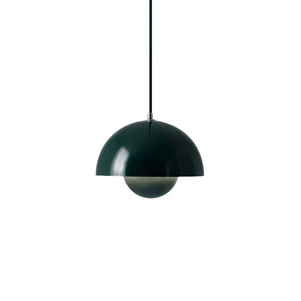 Twin Dome Metal Pendant Light