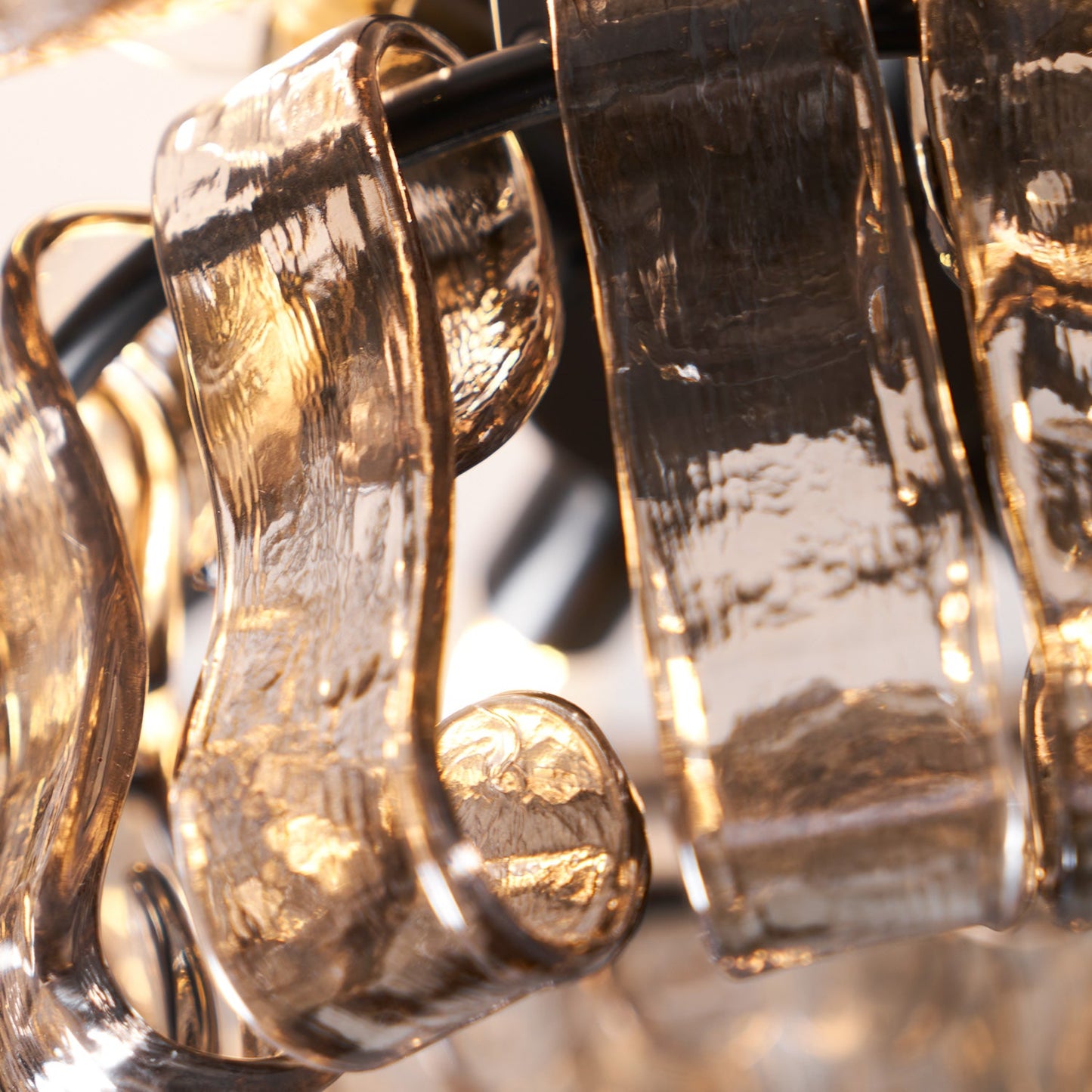 Tiered Ice Glass Ceiling Light