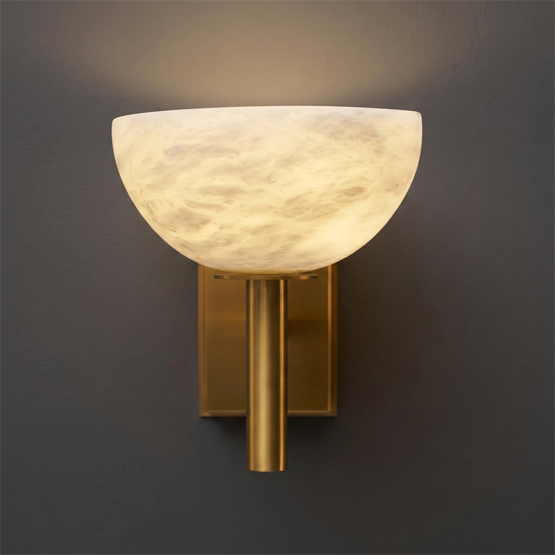 Sculptural Alabaster Wall Light