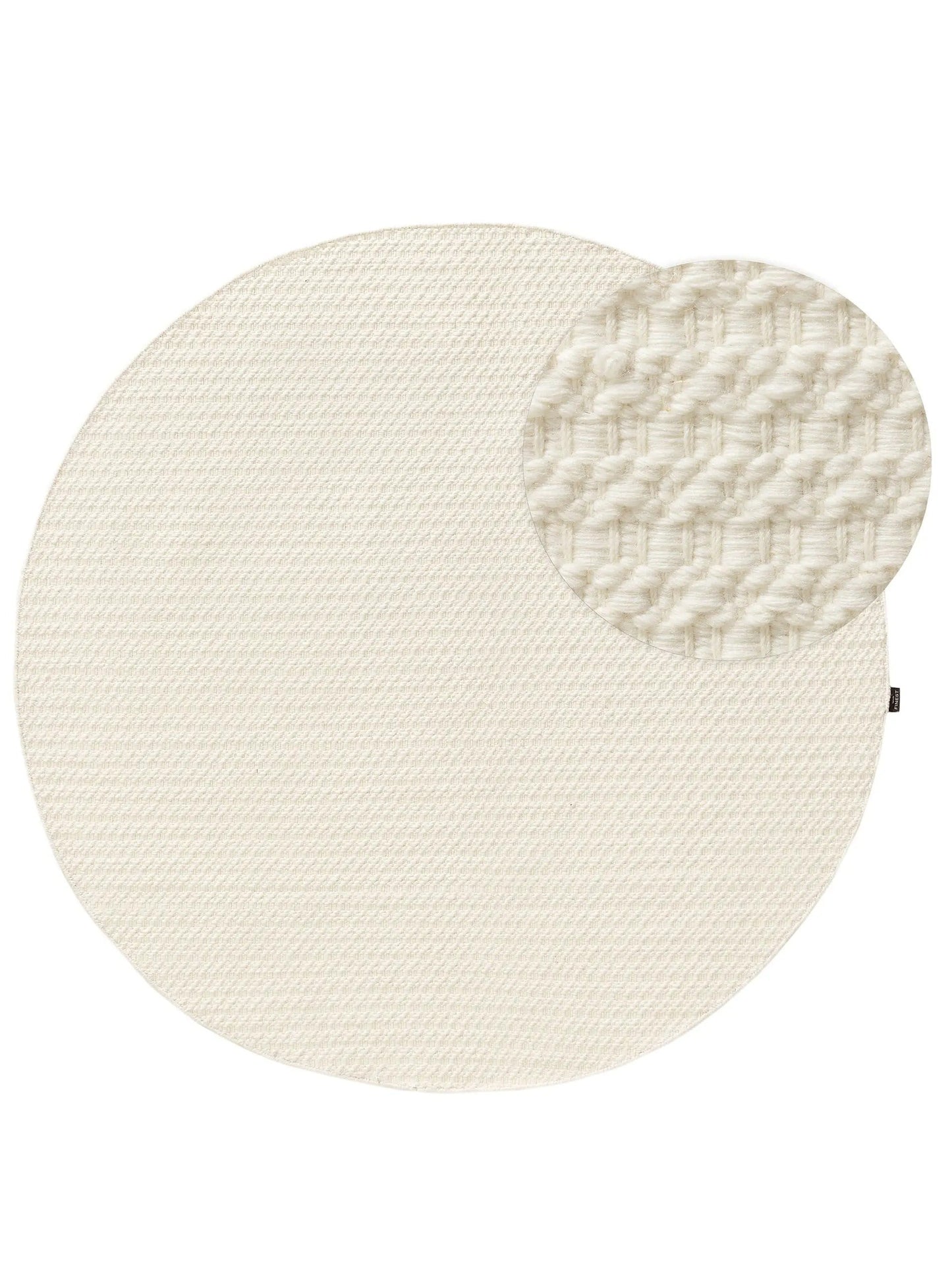 Handwoven wool rug texture