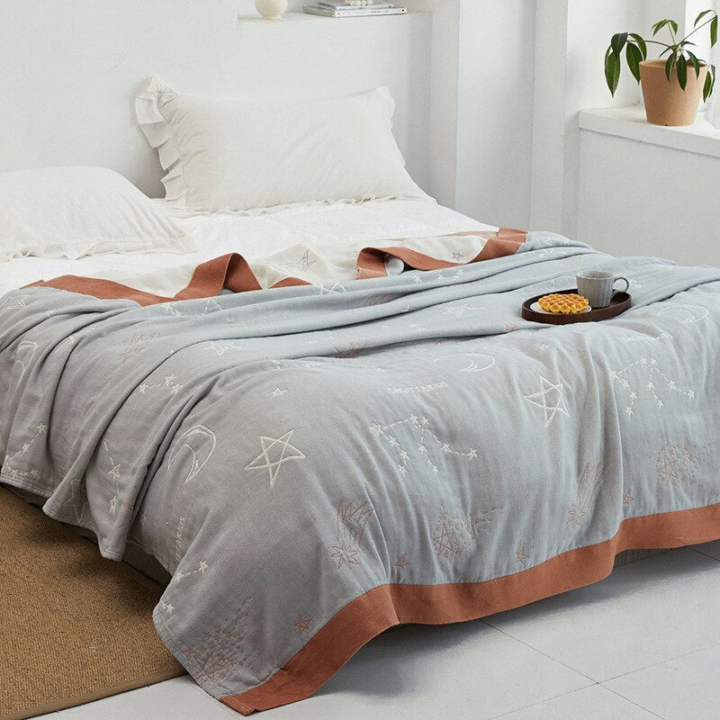 Premium Cotton Blanket with Elegant Design