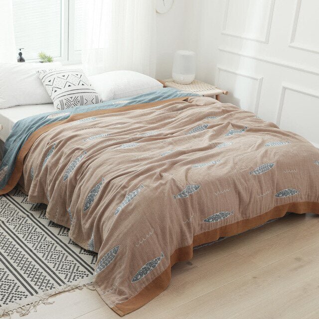 Premium Cotton Blanket with Elegant Design