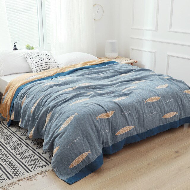 Premium Cotton Blanket with Elegant Design