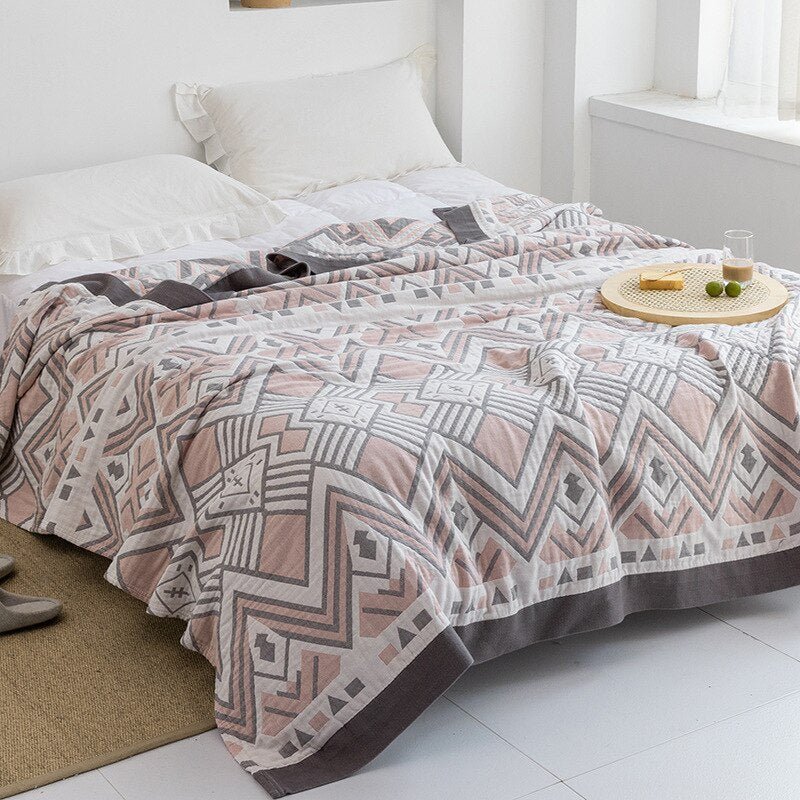 Premium Cotton Blanket with Elegant Design