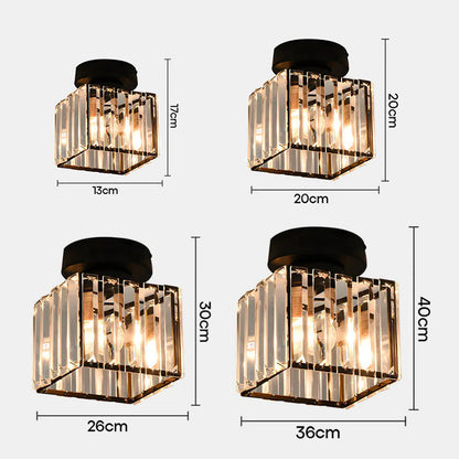 Set of 2 Crystal Ceiling Lights