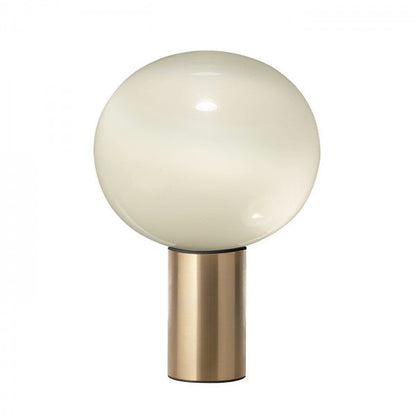 Glass sphere table lamp