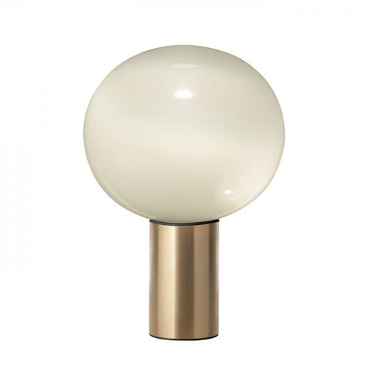 Glass sphere table lamp