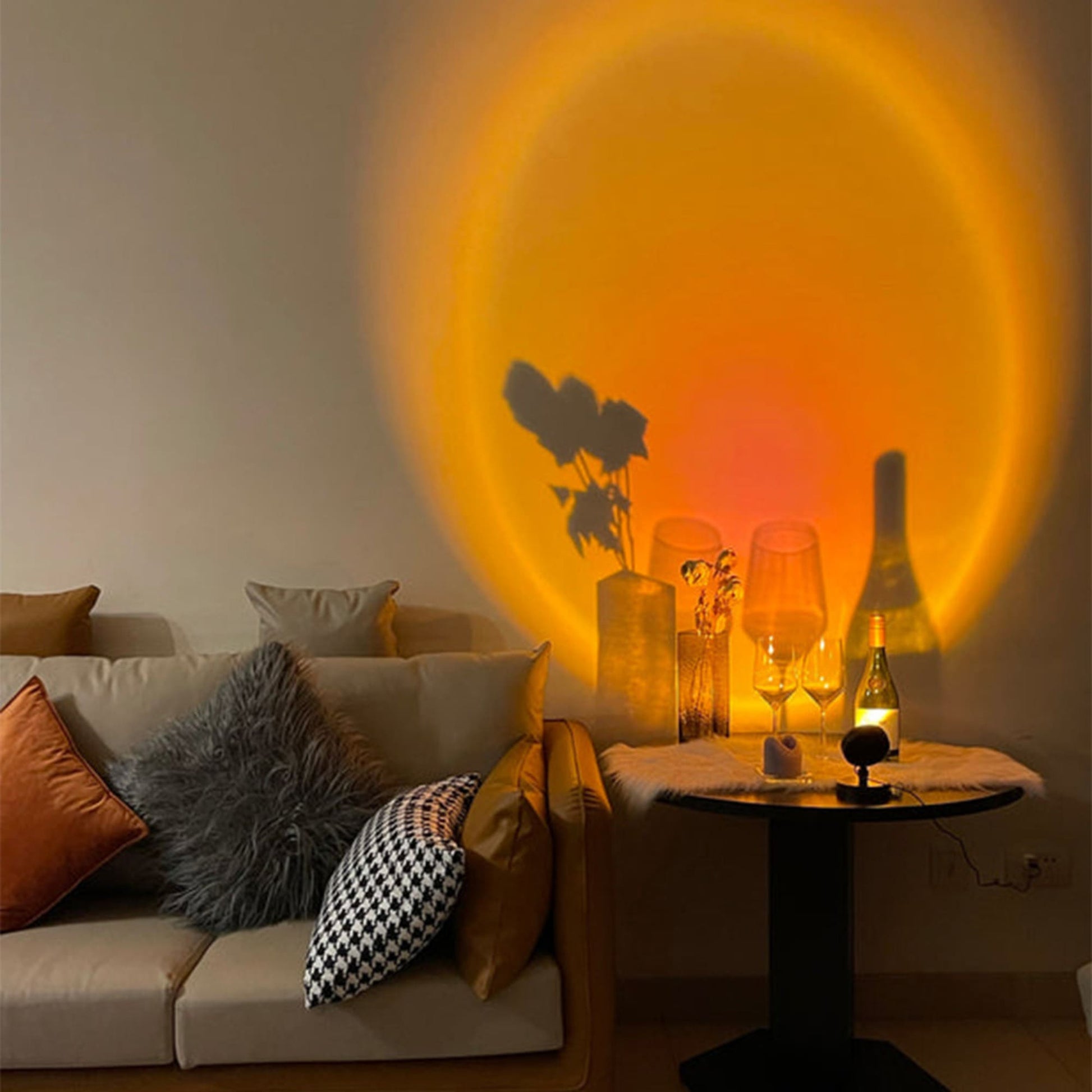 SunsetGlow Retro Tischlampe-Aster Selection