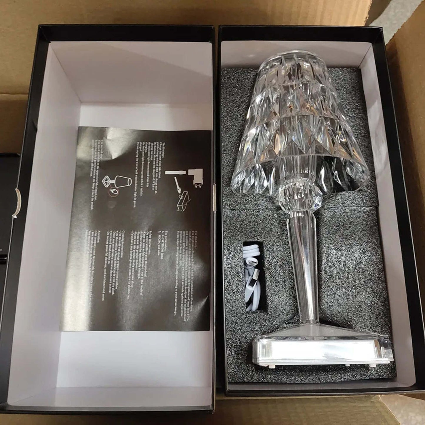 Crystal-look LED Table Lamp