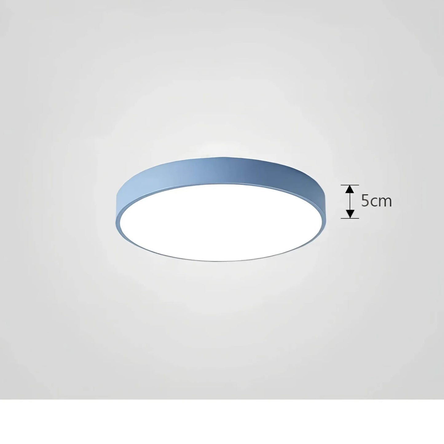 Modern ceiling light with glossy finish