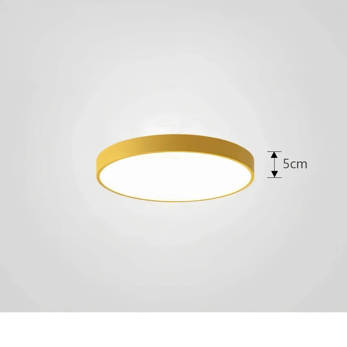 Modern ceiling light with glossy finish