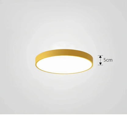 Modern ceiling light with glossy finish