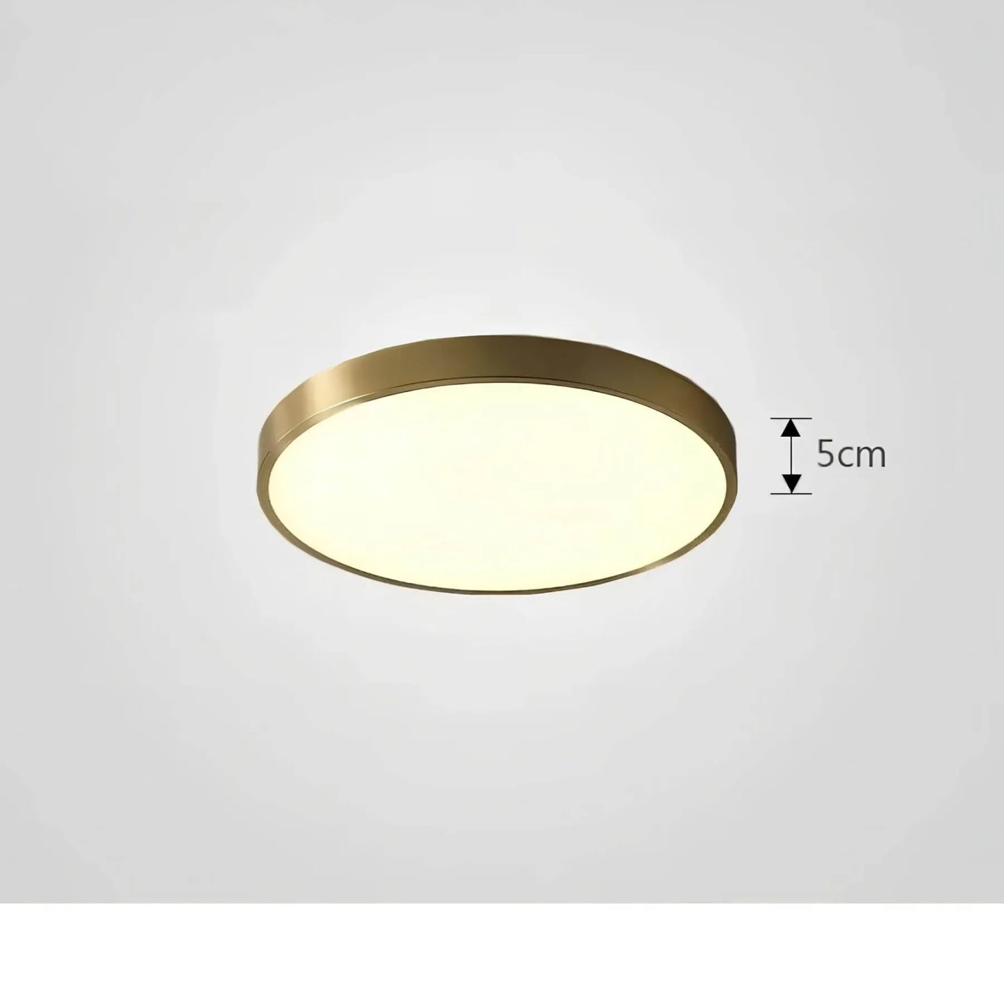 Modern ceiling light with glossy finish