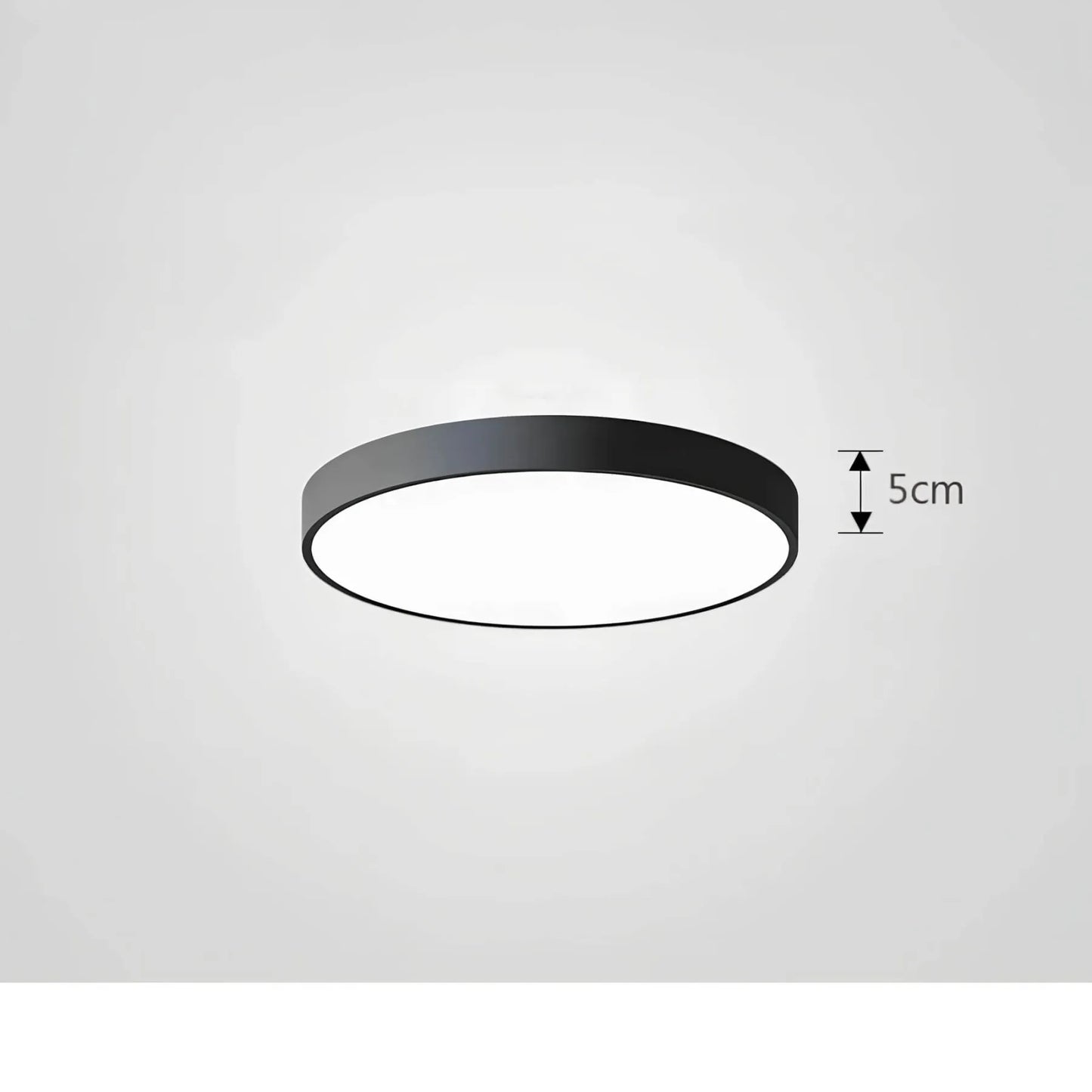 Modern ceiling light with glossy finish