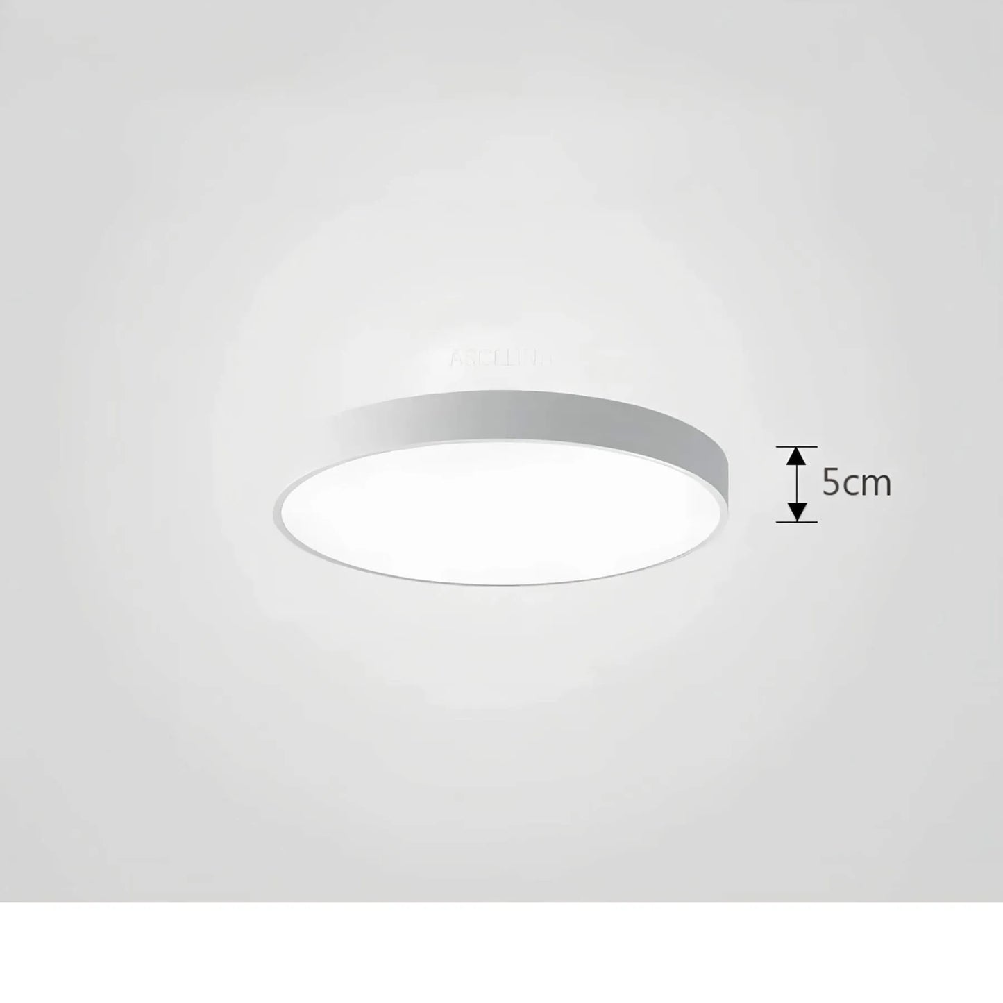 Modern ceiling light with glossy finish