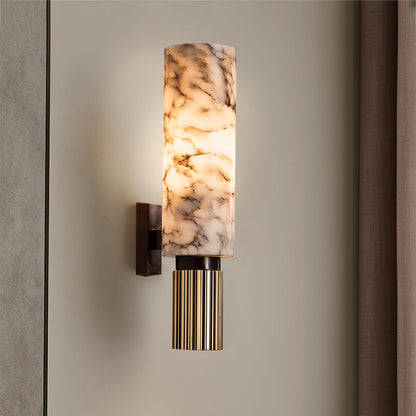 Elegant marble wall light