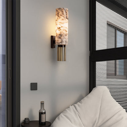 Elegant marble wall light