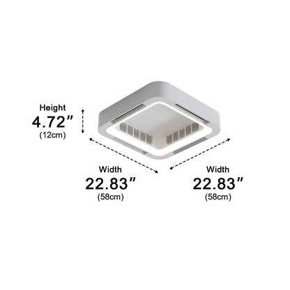 Modern Bladeless LED Ceiling Fan Light